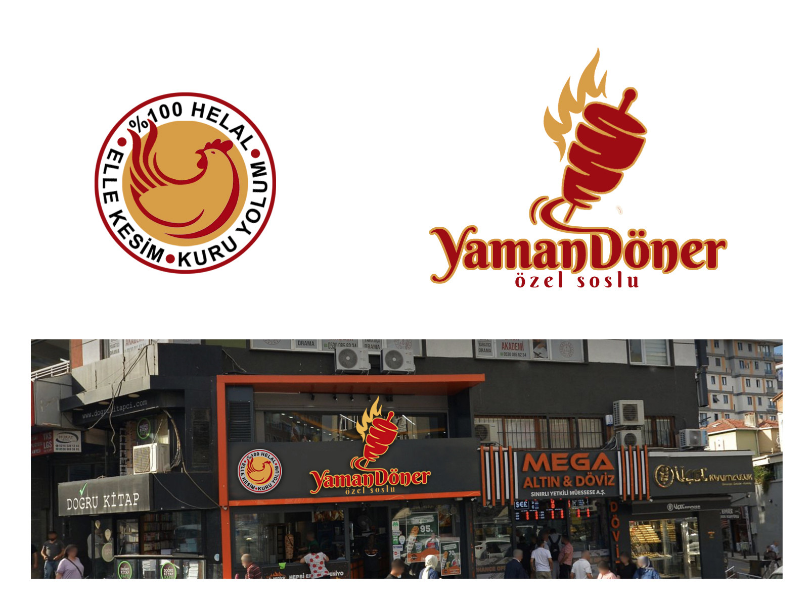 Tasarlayan grafikodam-Kuru Yolum Helal Tavuk Döner Markası 