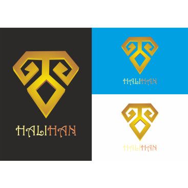 HALIHAN markası için logo ve tabela yarışmasına tasarımcı Memo tarafından sunulan  tasarım 