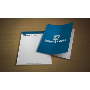 YAPITEK İNŞAAT LOGO+KURUMSAL KİMLİK İÇİN yarışmasına tasarımcı RΛPİDO tarafından sunulan  tasarım 