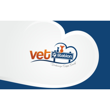 VET STATION VETERİNER KLİNİĞİ   LOGO  yarışmasına tasarımcı Trgy tarafından sunulan  tasarım 