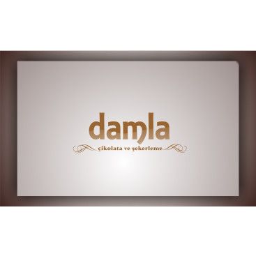 DAMLA Çikolata ve Şekerleme logo tasarım yarışmasına tasarımcı BAKU tarafından sunulan  tasarım 
