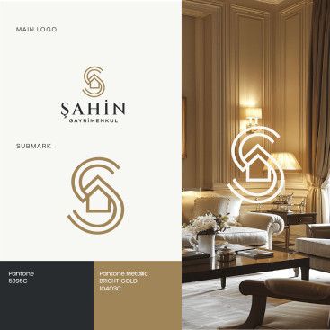 Şahin Gayrimenkul Logo + Kurumsal Kimlik yarışmasına tasarımcı redsockset tarafından sunulan  tasarım 