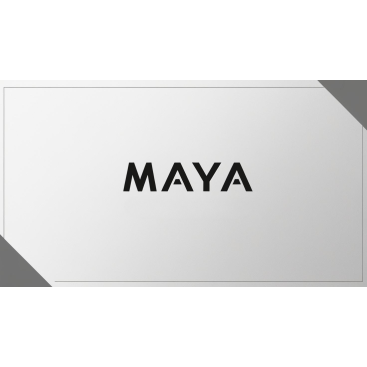 MAYA yazı karakteri ile bir inşaat proje yarışmasına tasarımcı Supreme-Striking tarafından sunulan  tasarım 