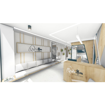 Diş kliniği için logo tasarımı yarışmasına tasarımcı Sadenut tarafından sunulan  tasarım 