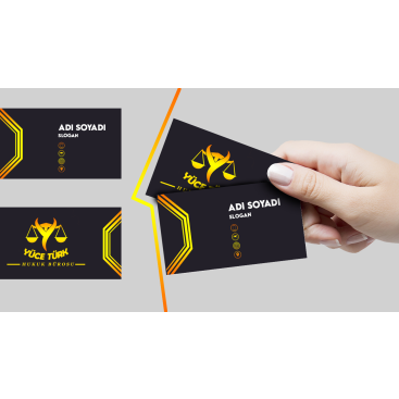 avukatlık ofisine logo ve kart tasarlama yarışmasına tasarımcı Furkan Aklan tarafından sunulan  tasarım 