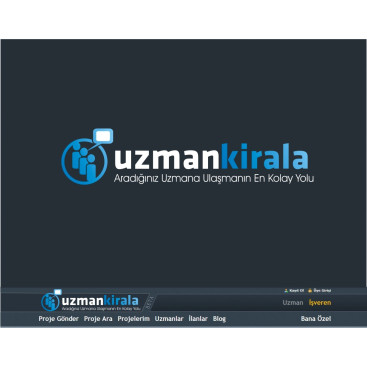 UzmanKirala.com Logo Revizyonu yarışmasına tasarımcı altun1411 tarafından sunulan  tasarım 