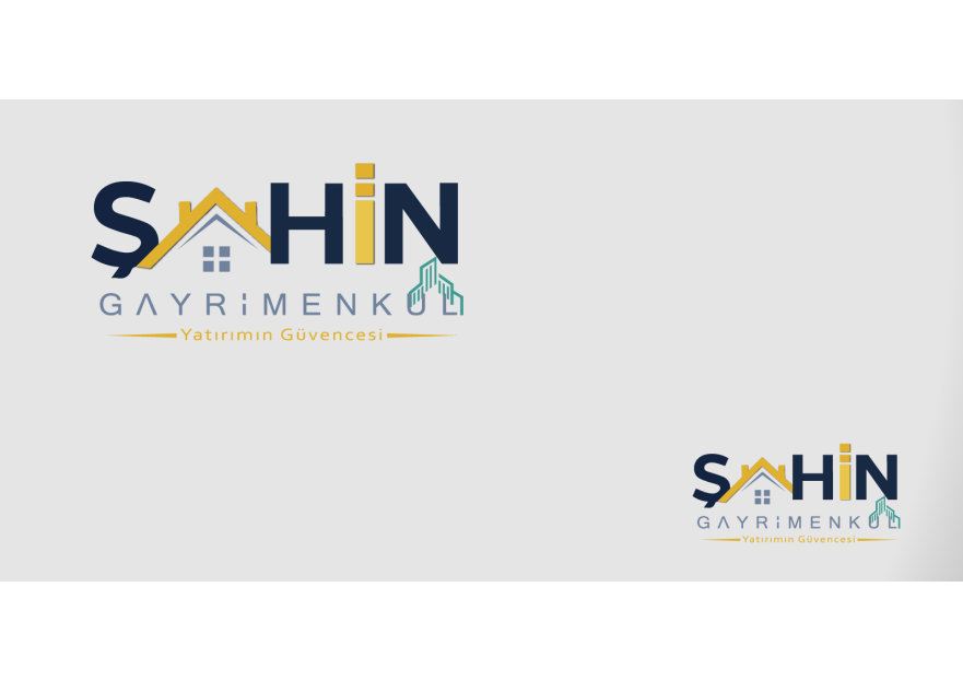 Şahin Gayrimenkul Logo + Kurumsal Kimlik yarışmasına tasarımcı izdüsümü tarafından sunulan  tasarım 