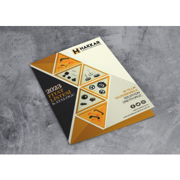 HAKKAR MAKİNA FİYAT LİSTESİ KAPAK SAYFA yarışmasına tasarımcı dasein'oe tarafından sunulan  tasarım 