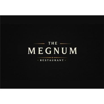 The Megnum Restoranı İçin Logo Tasarım. yarışmasına tasarımcı GhostSpy tarafından sunulan  tasarım 
