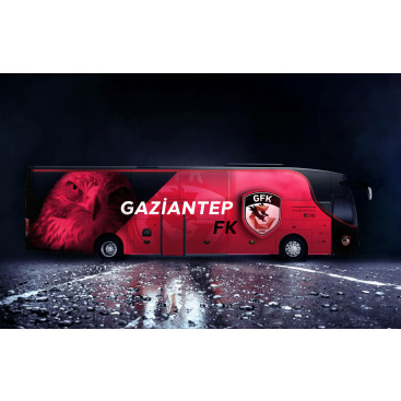 Gaziantep FK Takım Otobüsü Tasarımı yarışmasına tasarımcı pixelpalette tarafından sunulan  tasarım 