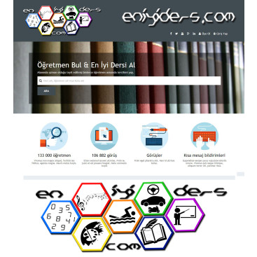 eğitim platformu için logo yarışmasına tasarımcı zumruduanka tarafından sunulan  tasarım 