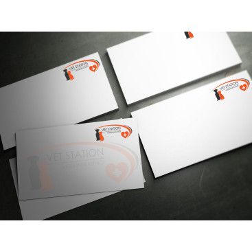 VET STATION VETERİNER KLİNİĞİ   LOGO  yarışmasına tasarımcı oniki&altı tarafından sunulan  tasarım 