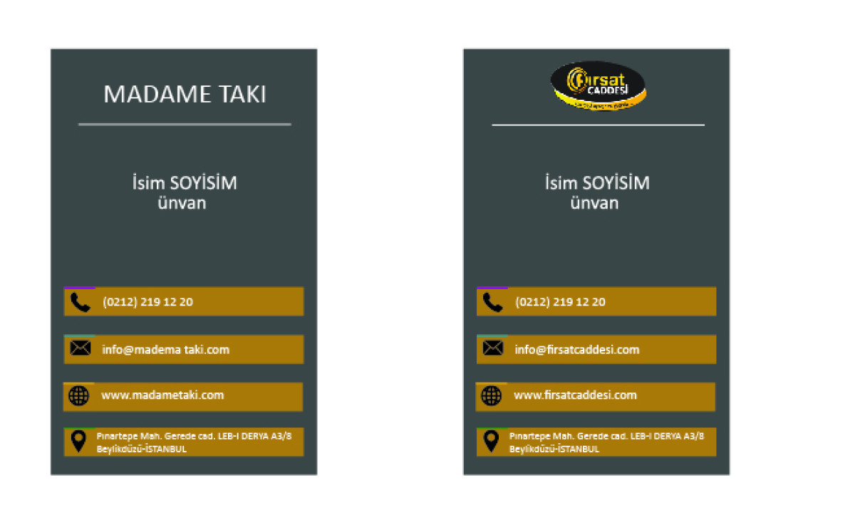 Tasarlayan busra_kara-2 Marka Tek Kartvizit