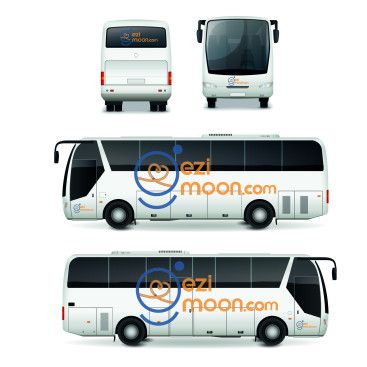 tur acentası için ilgi çekici göze hitap edecek  tabela otobüs yazısı ve cam vs yarışmasına tasarımcı FEMAS tarafından sunulan  tasarım 