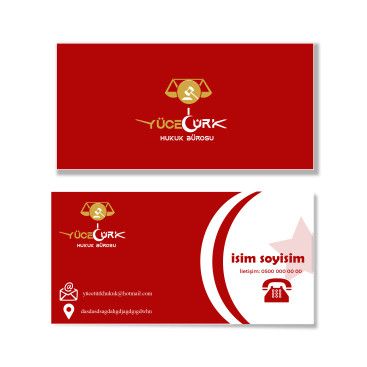 avukatlık ofisine logo ve kart tasarlama yarışmasına tasarımcı ByBaykuş tarafından sunulan  tasarım 
