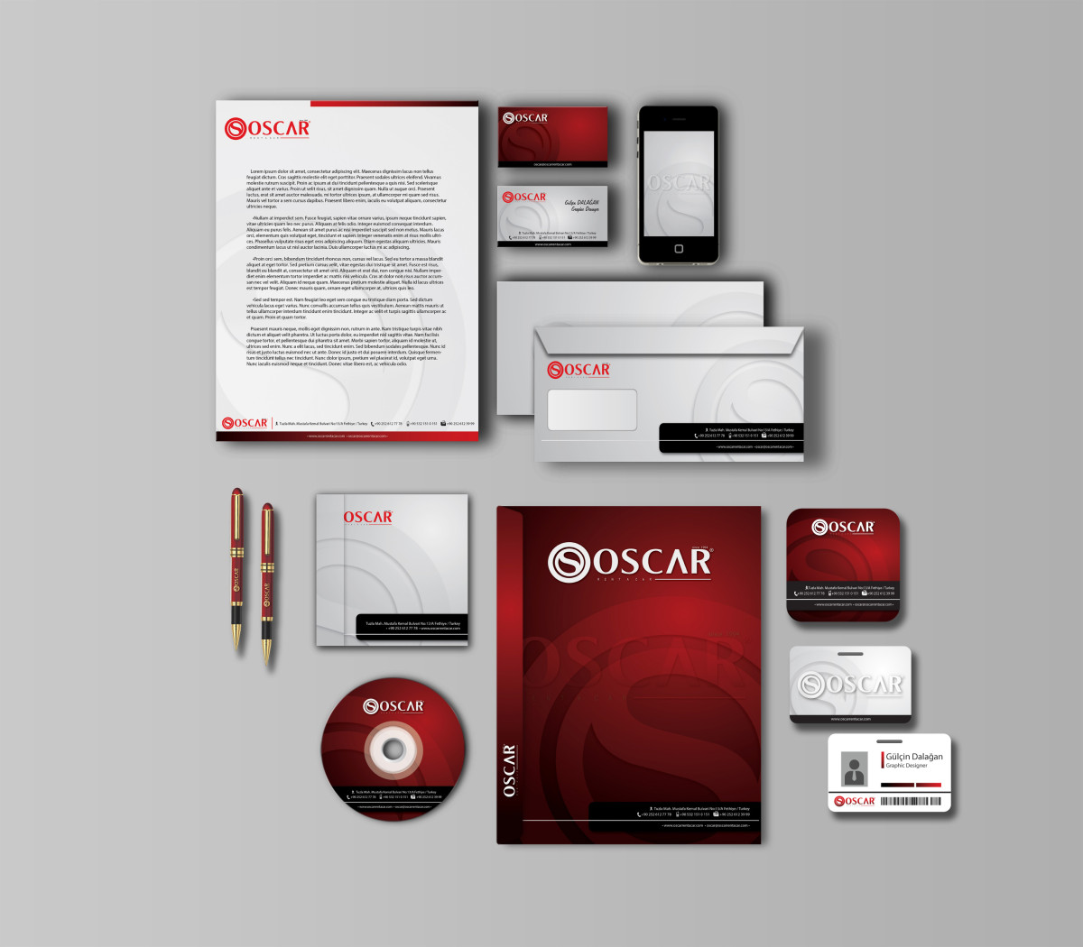Tasarlayan grafinight-OSCAR TURİZM KURUMSAL KİMLİK TASARIMI