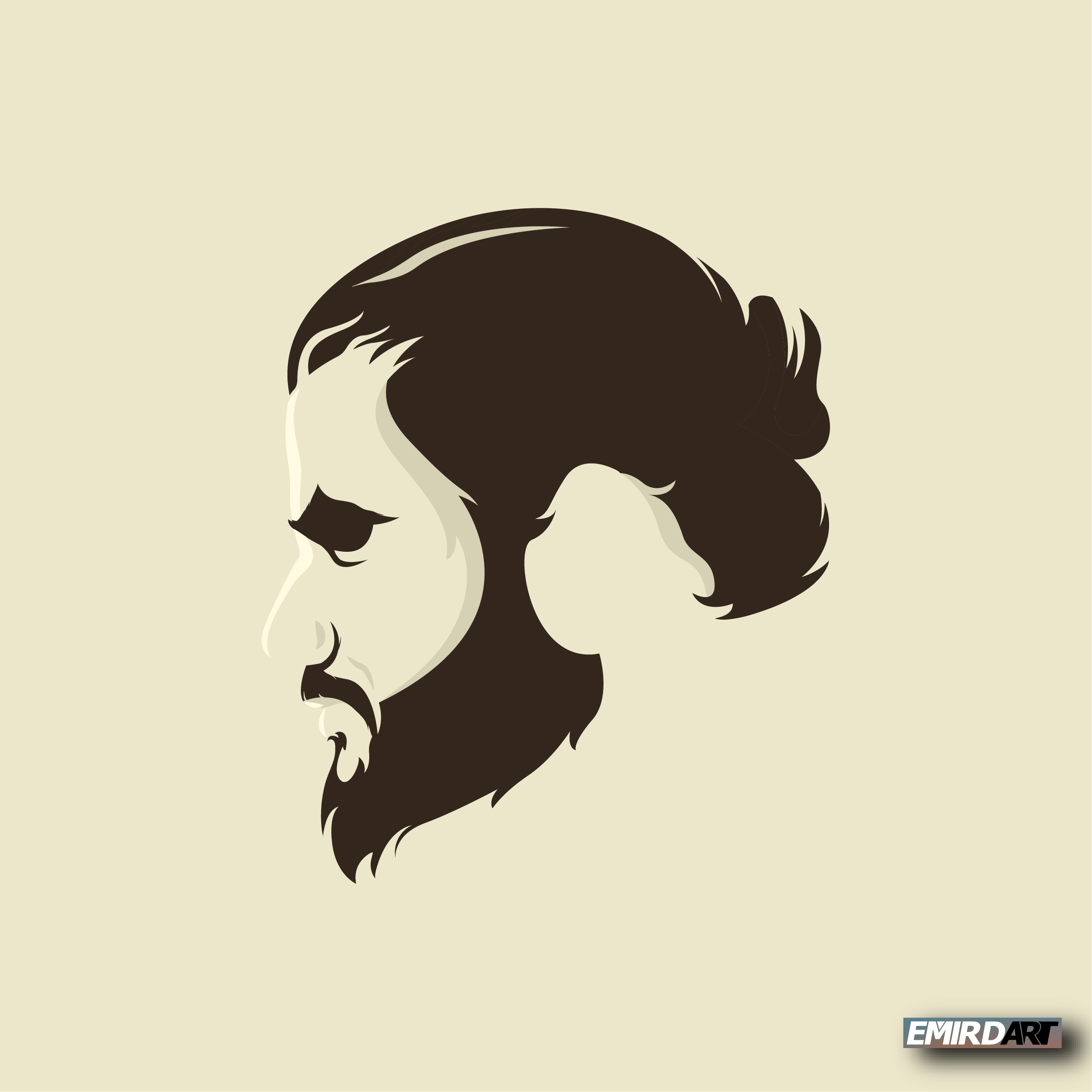 Kişiye Özel Vektörel Silüet Logo