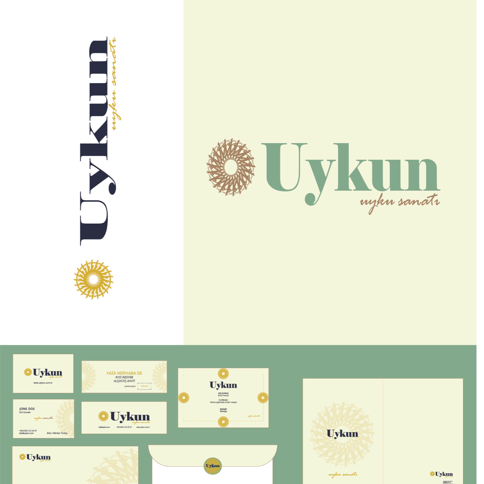 Uykun Logo & Kurumsal Kimlik çalışması