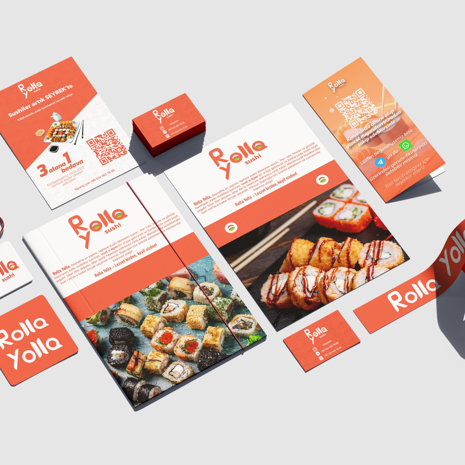 Rolla Yolla Sushi Logo Tasarımı