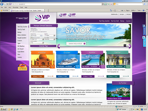 Web Site UI tasarımı