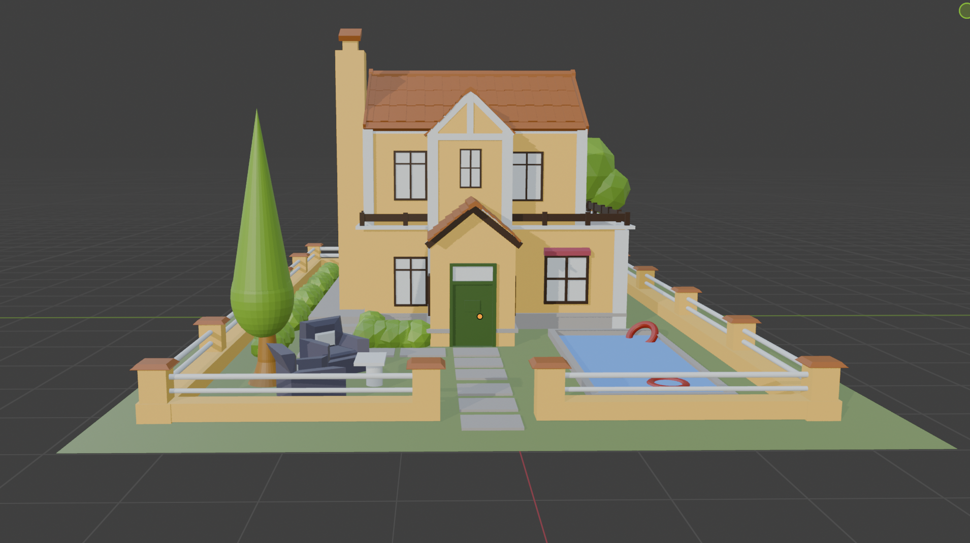 Blender ev tasarımı