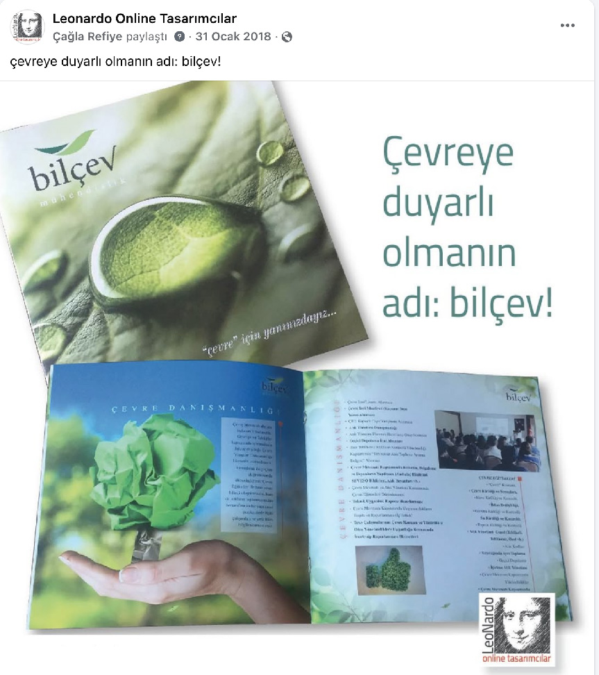Bilçev katalog tasarımı