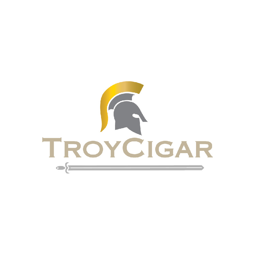 Troy Cigar puro markası logo tasarımı