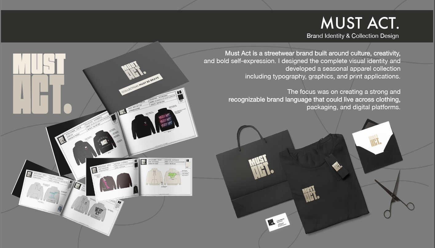 MUST Act logo ve sezon tasarımları + katalog