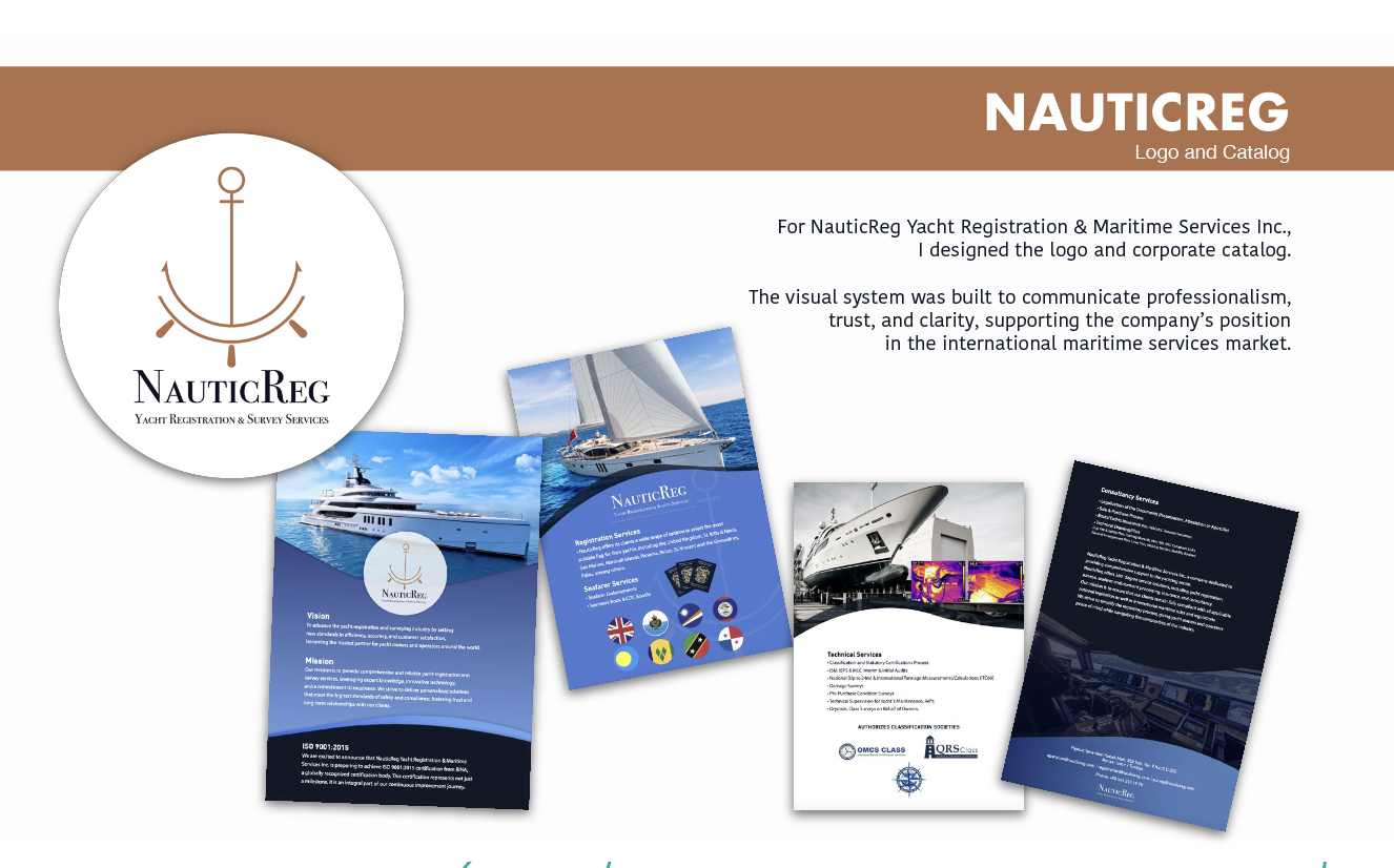 Nauticreg Logo ve katalog çalışması