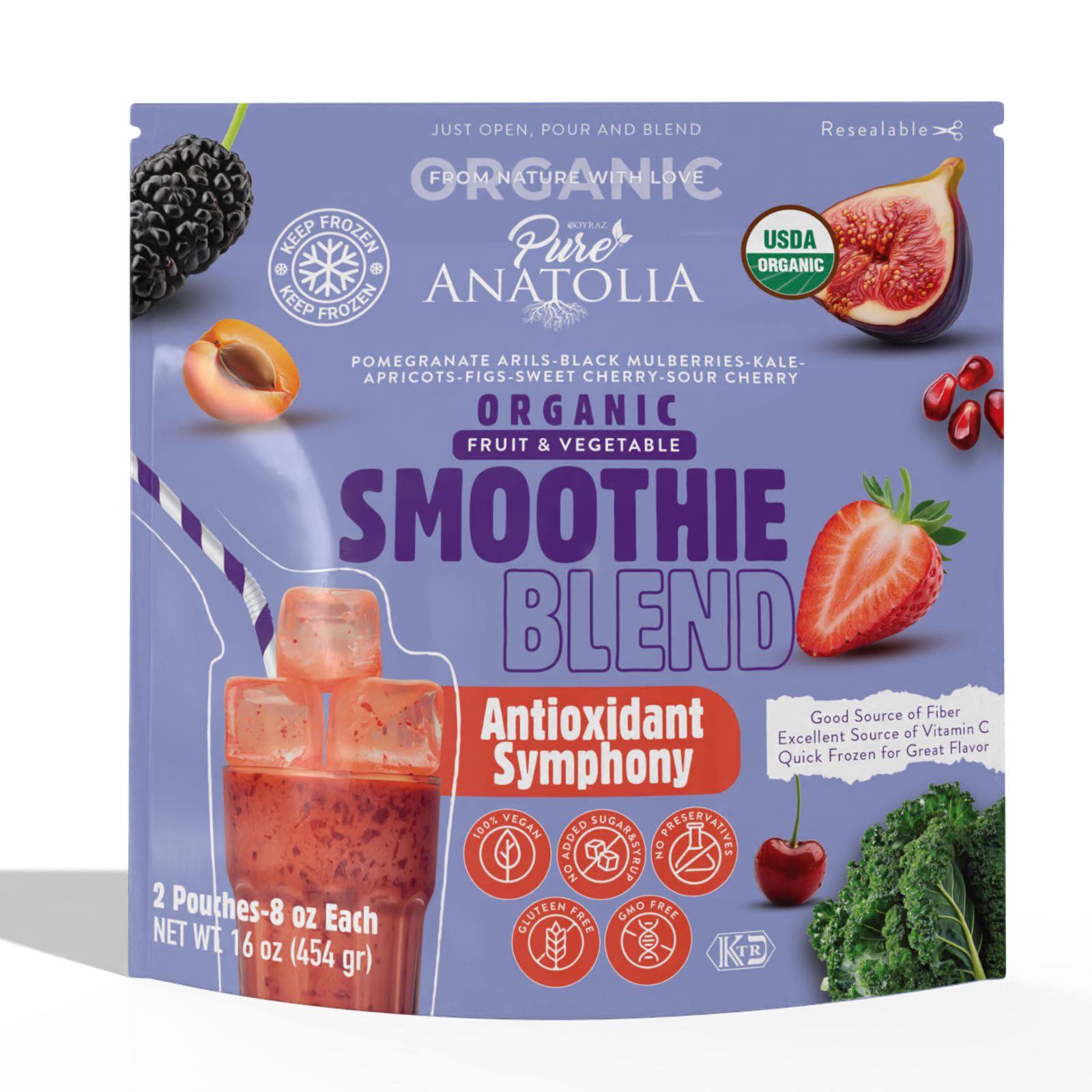 PURE ANATOLIA SMOOTHIE BLEND AMBALAJ TASARIMI